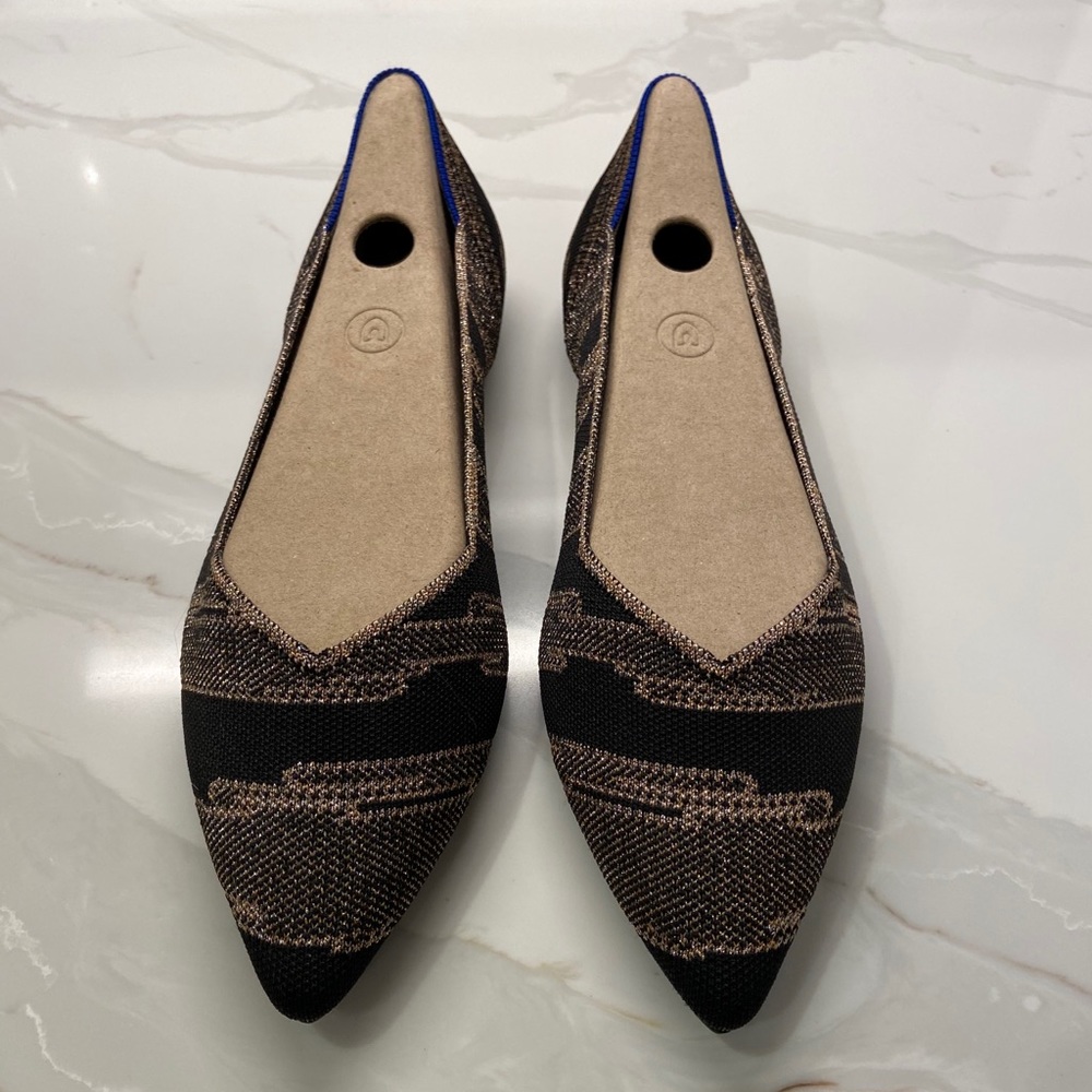 Rothy’s size 12.5 Golden Shimmer Points